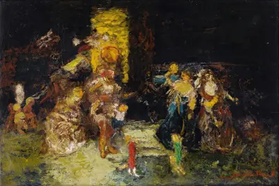 The Meet av Adolphe Monticelli