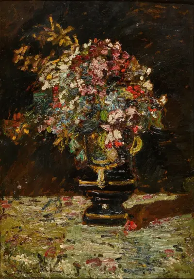 Vase de fleurs av Adolphe Monticelli