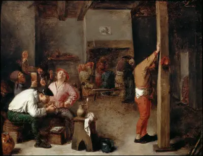 Interior of a Tavern av Adriaen Brouwer