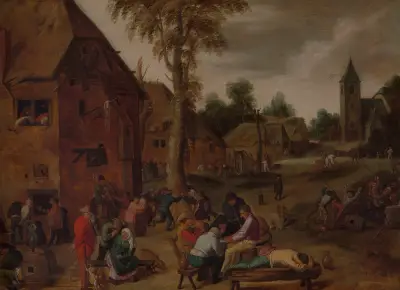 Village Fair av Adriaen Brouwer