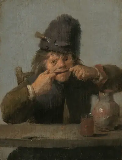Youth Making a Face av Adriaen Brouwer
