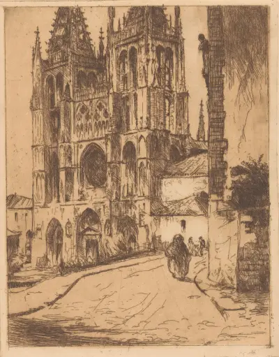 Katedralen i Burgos av Willem Adrianus Grondhout