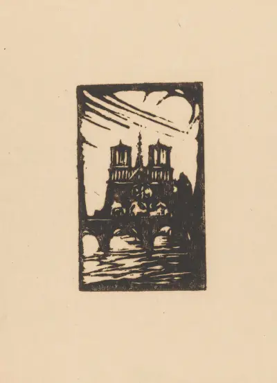Notre-Dame in Parijs av Willem Adrianus Grondhout