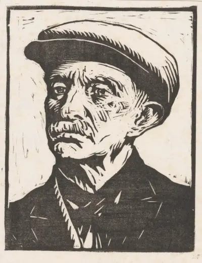 Porträtt av en okänd man av Willem Adrianus Grondhout