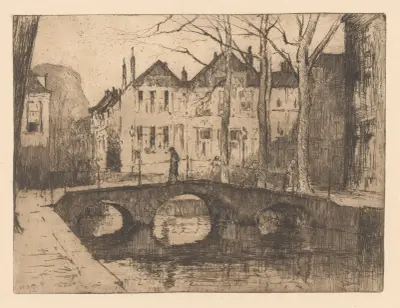 Smidswater in Den Haag av Willem Adrianus Grondhout