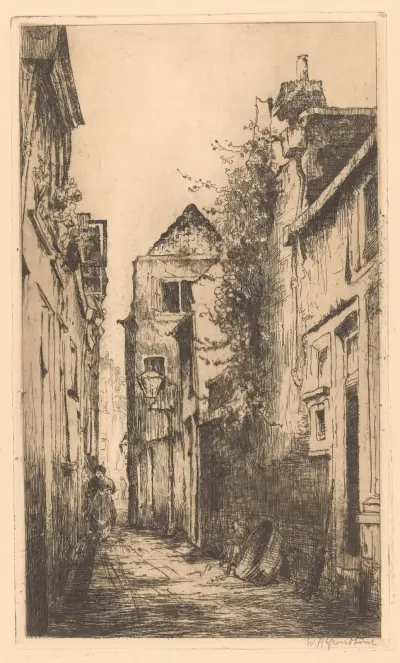 Steeg i Leiden av Willem Adrianus Grondhout