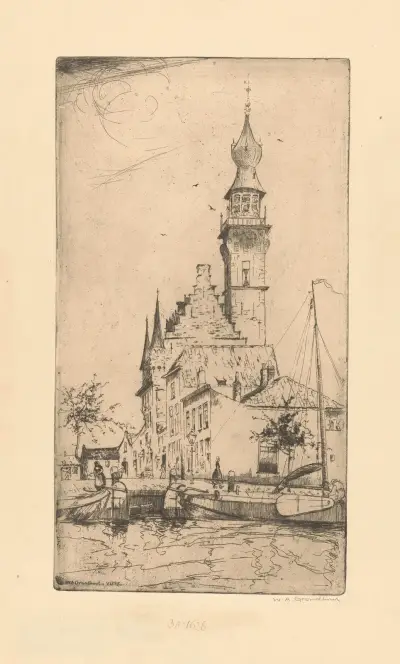 Veere av Willem Adrianus Grondhout