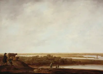 Panoramic Landscape with Shepherds av Aelbert Cuyp