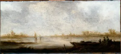 River Landscape av Aelbert Cuyp