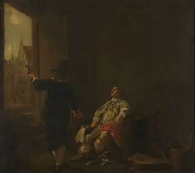 Tasting the Wine av Aelbert Cuyp