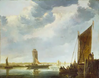 The Ferry Boat av Aelbert Cuyp