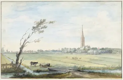 Het dorp ‘s-Gravezande av Aert Schouman