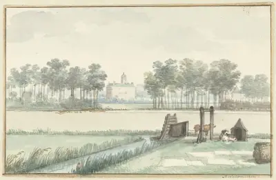Het kasteel Ter Hooge op Walcheren av Aert Schouman