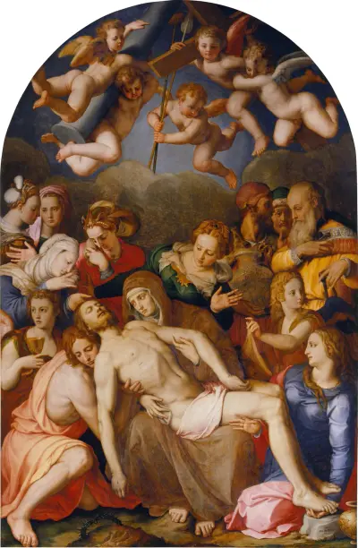Deposition Of Christ av Agnolo Bronzino