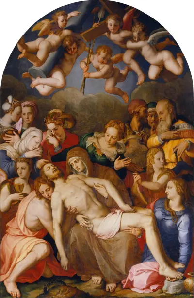 The Deposition of Christ av Agnolo Bronzino