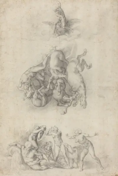 The Fall of Phaethon av Agnolo Bronzino