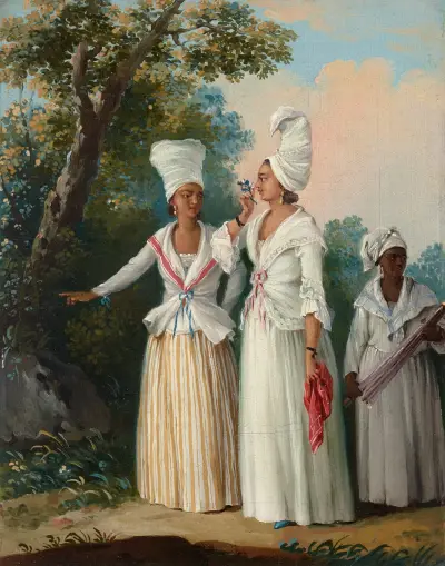 Flower girls of Dominica av Agostino Brunias