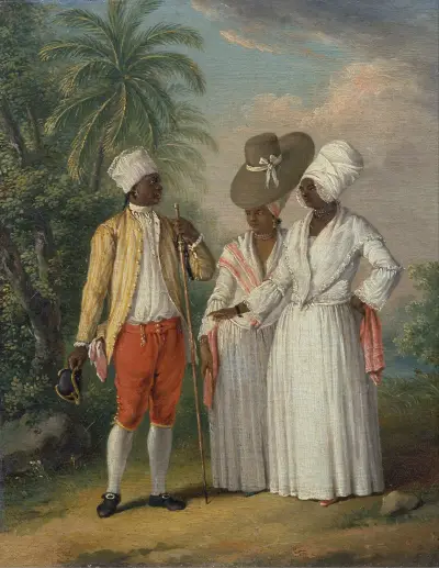 Free West Indian Dominicans av Agostino Brunias