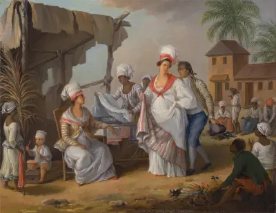 Market Day, Roseau, Dominica av Agostino Brunias