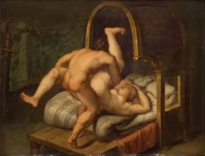 Nuditet med mand og kvinde, 1572 – nr 2 av Agostino Carracci