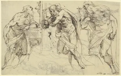 Studie zu einem Heiligen Hieronymus, 1602 – Nr. 2 von Agostino Carracci