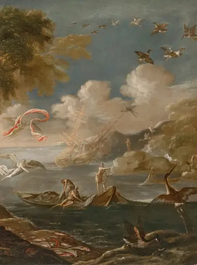 The Miraculous Draught of Fishes av Agostino Tassi