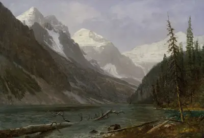 Canadian Rockies (Lake Louise) av Albert Bierstadt