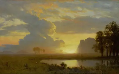 Estes Park, Colorado av Albert Bierstadt