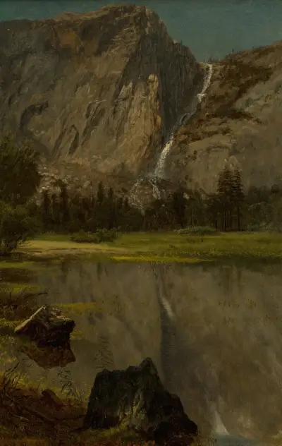 Hetch Hetchy Falls,California av Albert Bierstadt
