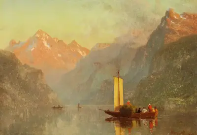Lake Lucerne, Switzerland av Albert Bierstadt