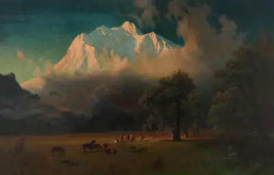 Mount Adams, Washington av Albert Bierstadt
