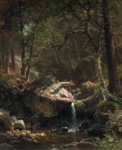 Mountain Brook av Albert Bierstadt