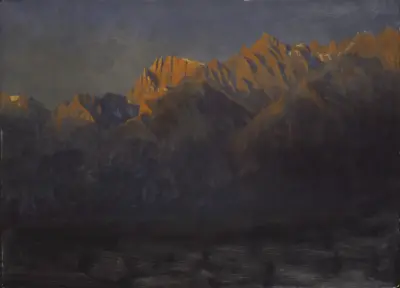 Sunrise in the Sierras av Albert Bierstadt