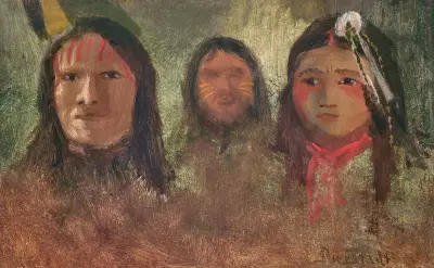 Three Indians von Albert Bierstadt
