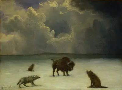Trapped av Albert Bierstadt
