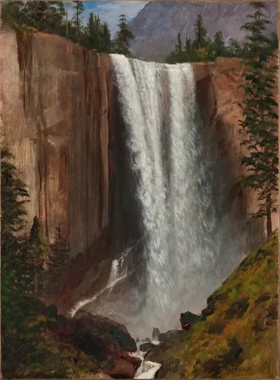 Vernal Fall av Albert Bierstadt
