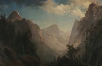 View in the Yosemite Valley von Albert Bierstadt