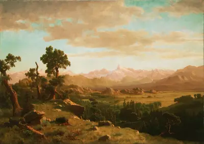 Wind River Country av Albert Bierstadt