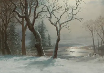 Winter In Yosemite av Albert Bierstadt