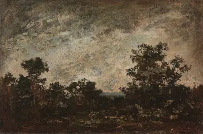 Indiánský tábor, 1890, Ralph Albert Blakelock