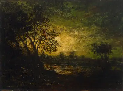 Moonlight, 1883 av Ralph Albert Blakelock