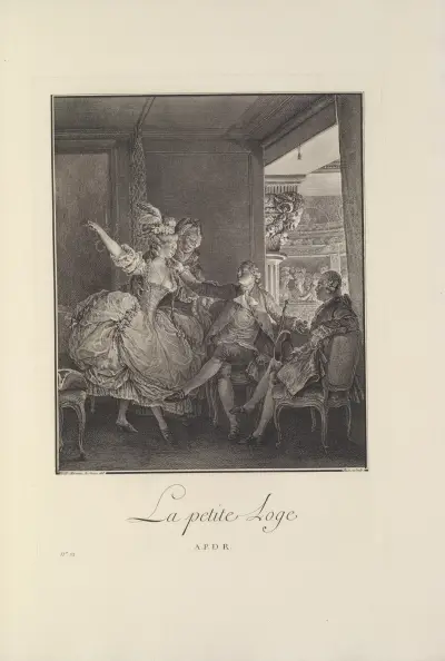 La Petite Loge (J. B. Patas after J. M. Moreau le Jeune) av Albert Christophle