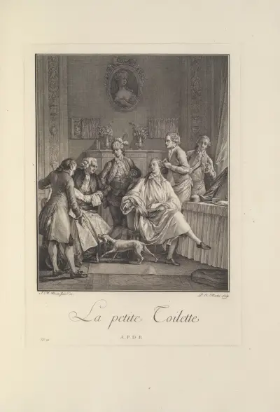 Den lilla toaletten (P.A. Martini efter J.M. Moreau le Jeune) av Albert Christophle