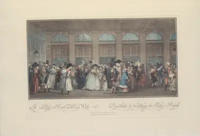 La Promenade de la Gallerie du Palais Royal (P. J. L. Debucourt) av Albert Christophle