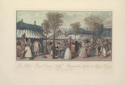 Promenaden i Palais Royals trädgård (P. J. L. Debucourt) av Albert Christophle
