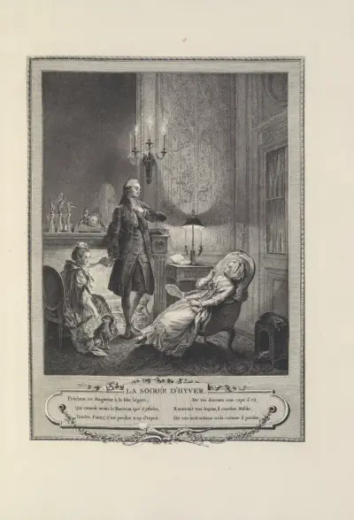 La Soirée d’Hyver (F. R. Ingouf le Jeune after S. Freudenberger) av Albert Christophle