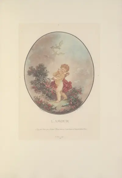 L’Amour (F. Janinet after J. H. Fragonard) av Albert Christophle