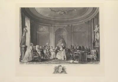 L’Assemblée au Concert (F. Dequevauviller after N. Lavreince) av Albert Christophle