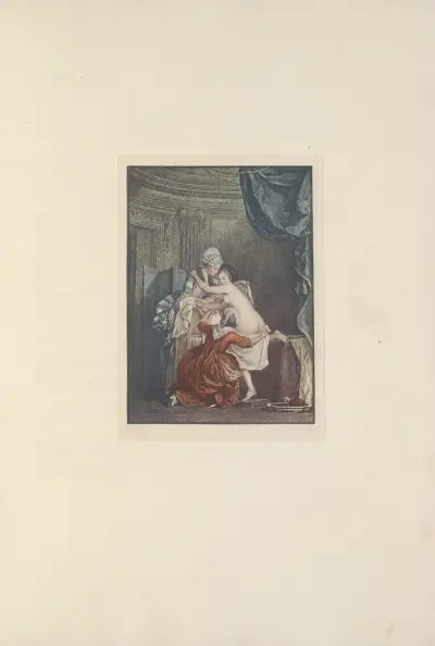 Le Bain (N. F. Regnault after P. A. Baudouin) av Albert Christophle