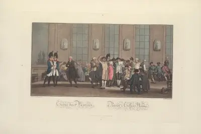 Le Café des Patriotes (J. B. Morret after J. Swebach-Defontaine) av Albert Christophle